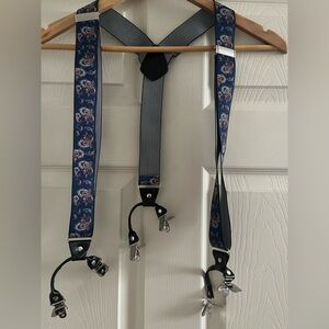 Dresime Blue Paisley Suspenders